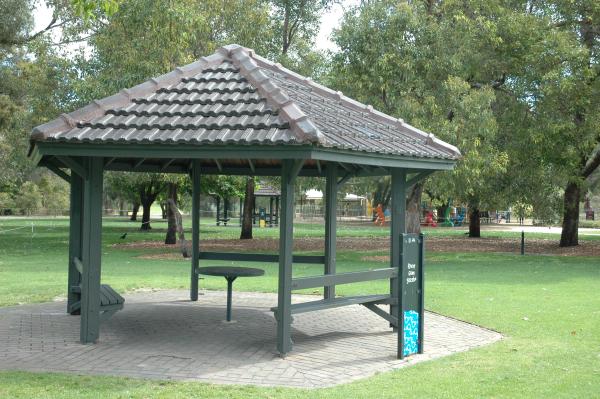River Gum Gazebo is a small shelter in Poolgarla Family Area