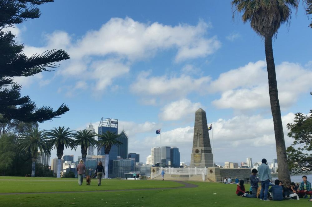 WA War Memorial lawn in Kings Park