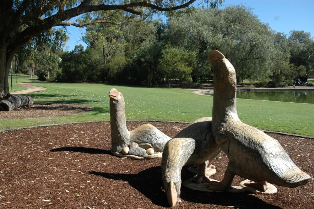 Lakeview Lawn is a lawn area that looks out on Lycopod Island and the surrounding lake at May Drive Parkland.