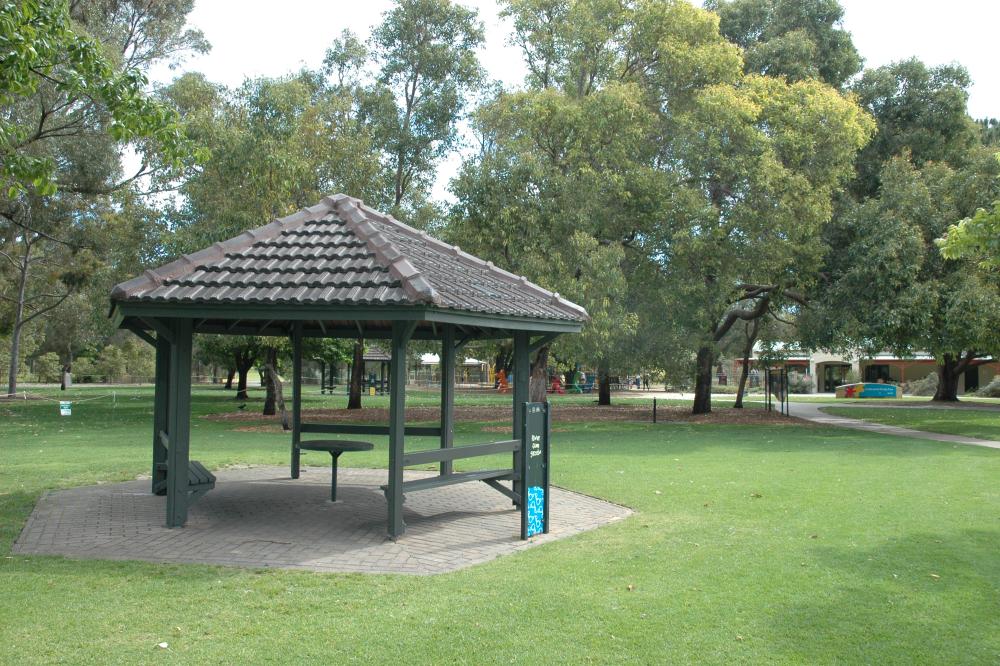 River Gum Gazebo is a small shelter in Poolgarla Family Area