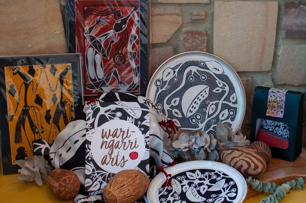 Aboriginal artworks from Waringarri Arts