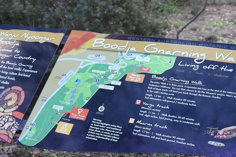 Boodja Gnarning Walk sign