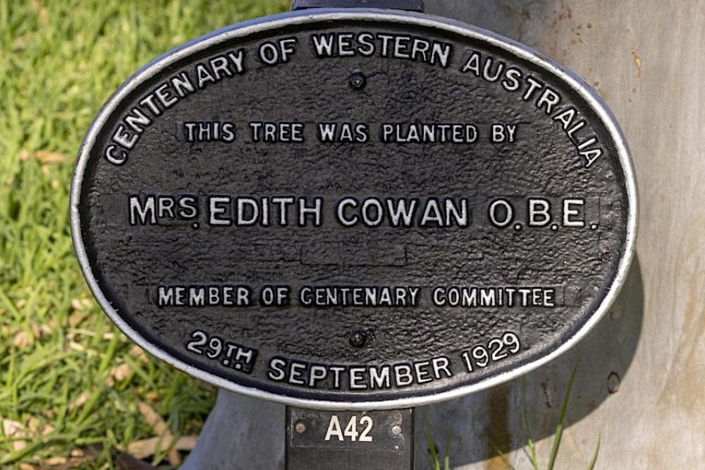 Edith Cowan plaque