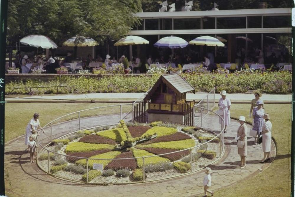 Kings Park floral clock and tearooms 1963