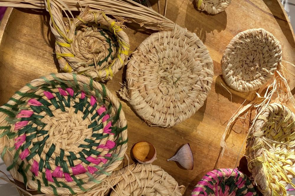 Easter basket weaving