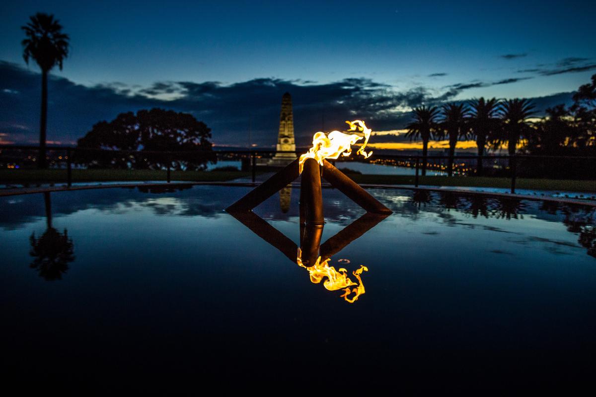 The Flame of Remembrance within the Pool of Reflection.