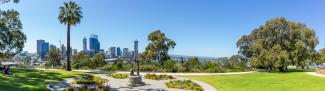 Rotary Wishing Well and Perth city