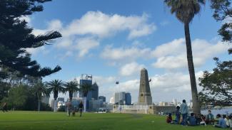 WA War Memorial lawn in Kings Park