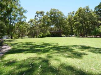 The Exhibition Ground is a large, sunlit area of grass near the Kings Park Education building.