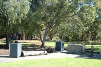 The Wollemi Pine Lawn can be found tucked away to the back of May Drive Parkland.