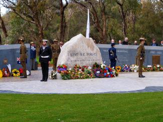 Unveiling ceremony of the new Korean War Memorial.