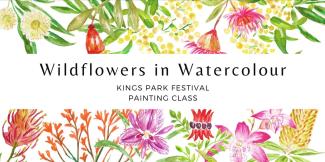 Poster for Wildflowers in Watercolour class
