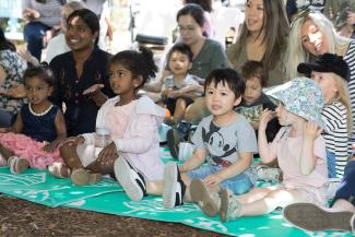 Children enjoying a storytime.